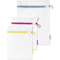 Brabantia 105388 - Juego de 3 bolsas para lavadora- 2 de 33 x 25 cm- 1 de 45 x 33 cm- blanco